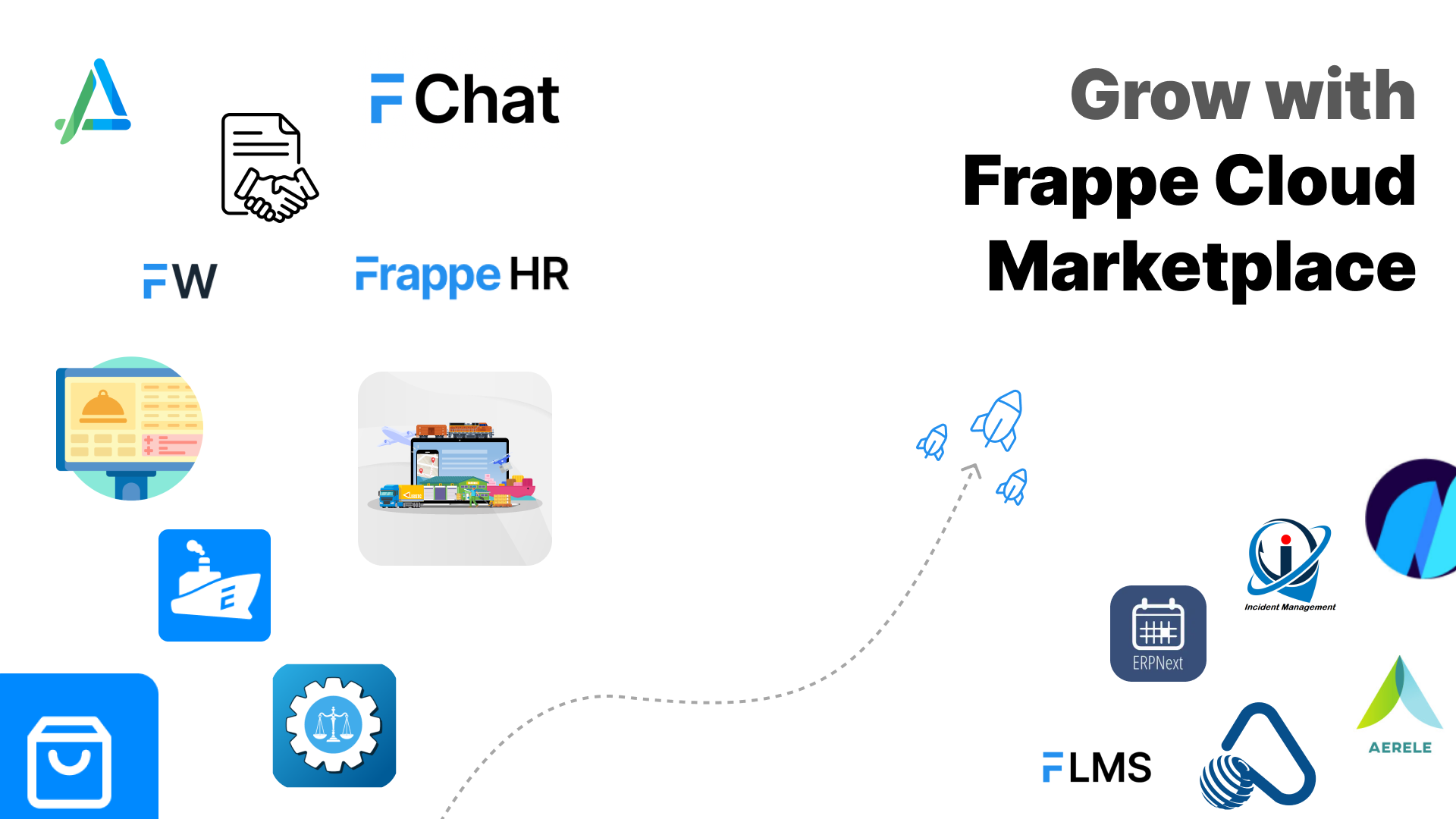 Grow with Frappe Cloud and Marketplace - Cover Image